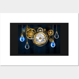 Steampunk Watches and Bulbs Posters and Art